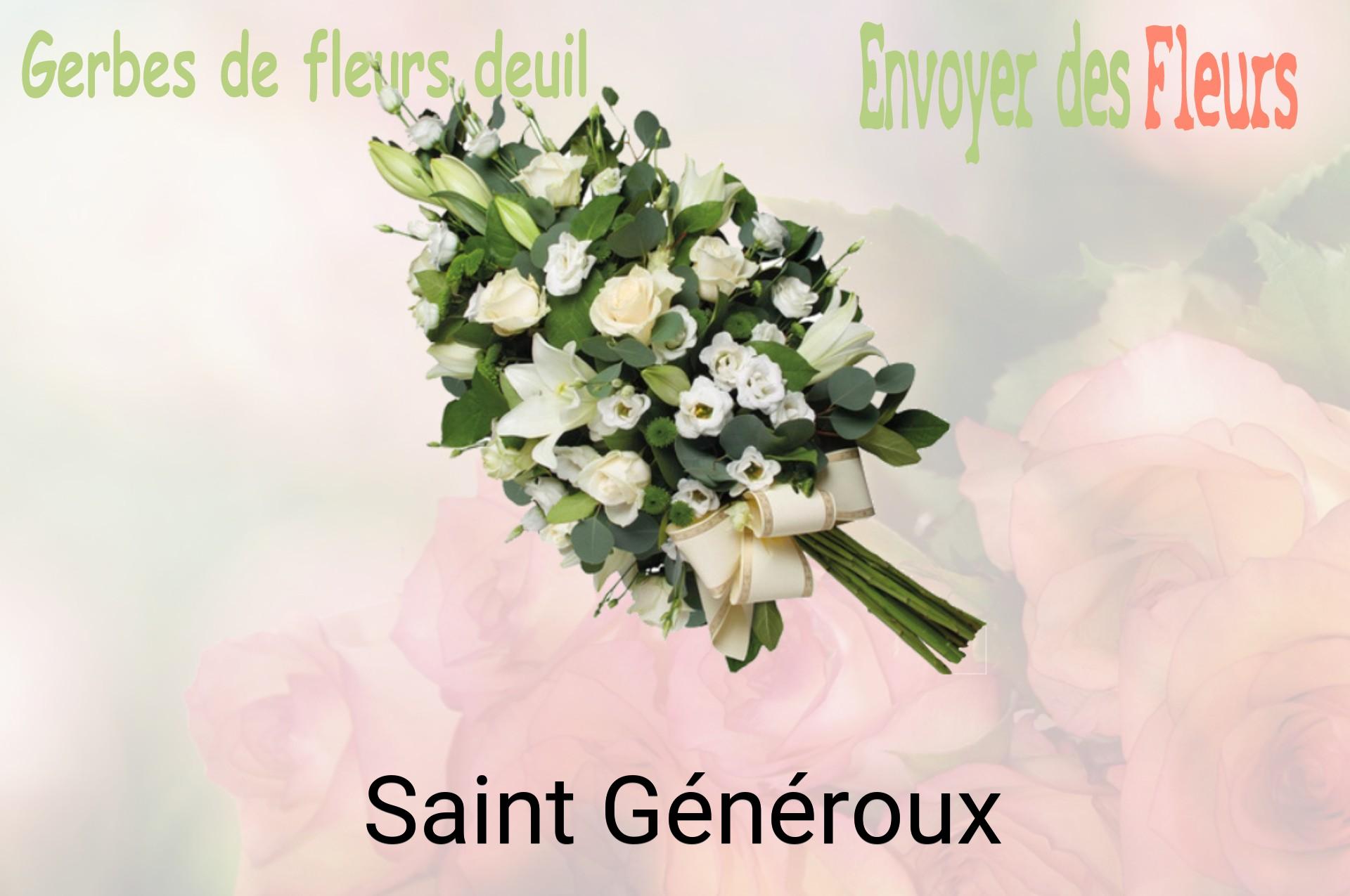 Gerbe de fleurs de deuil livrée à Saint-Généroux